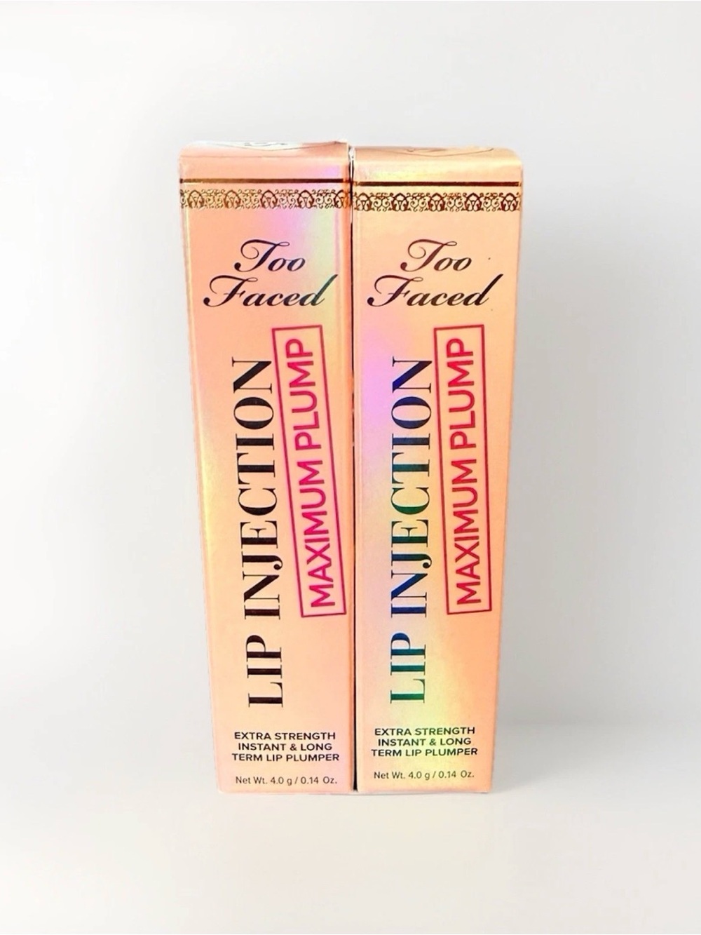 2 PACK - Too Faced Lip Injection Maximum Plump Gloss NEW IN BOX
